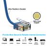 Bestlink Netware CAT6A UTP Super-Slim Ethernet Network Cable 32AWG- 4ft- Blue 100294BL